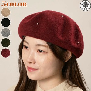贝雷帽 女士 新商品 珍珠