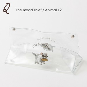 Jubilee クリアティッシュケース ビニール製 キャット 猫 Q. The Bread Thief