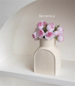 変わったデザイン 素焼きの花瓶 花瓶 フラワーベース「2024新作」