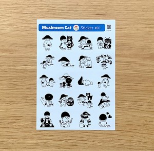 Letter Writing Item Mushroom cat