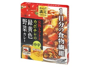 S&B からだ満足スタイル 緑黄色野菜カレー中辛 180gx6