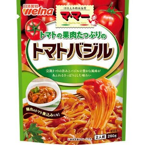 日清製粉ウェルナ ママー トマト果肉トマトバジル 260gx6