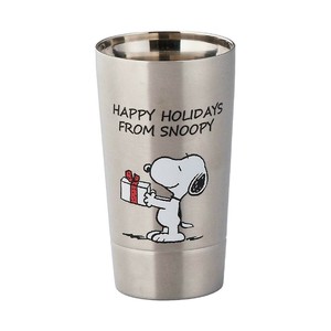 ピーナッツ SNOOPY スヌーピー 二重タンブラー happy holiday SN451-855