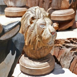 DULTON (ダルトン) ウッデン アニマル ヘッド WOODEN ANIMAL HEAD LION [Y-0740LI]