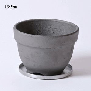 【燻製テラコッタ鉢】＊64976 SMOKED PLANTER C-130