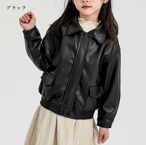 コート ゆったり 快適  無地  ファッション PU 女の子    BQ5688