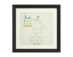 3WAYましかくフレーム 15角 ブラック 106-213