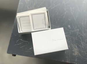 贺卡 名片 LETTERPRESS 盒装 银色 72张 12种类