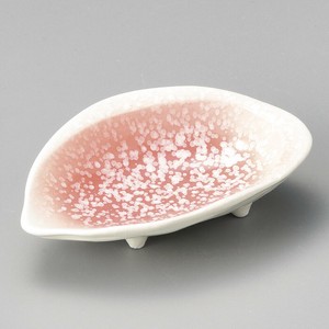 ピンク貝型小付　日本製 和食器　小付け　耐熱