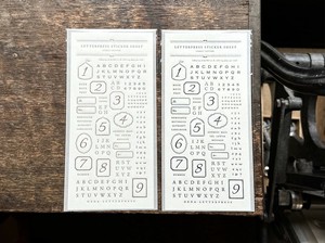 剪贴簿装饰品 黑色 古铜色 信件 LETTERPRESS