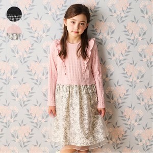 Kids' Casual Dress Switching Dress Floral Pattern Check