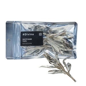 #Divina ホワイトセージ　トップス（枝付きリーフ）10g　（お香　浄化　アロマ）