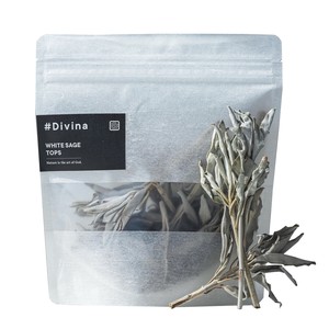 #Divina ホワイトセージ　トップス（枝付きリーフ）30g　（お香　浄化　アロマ）