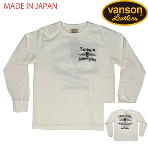 vanson WHEEL&WING Pt. LONG SLEEVE TEE (長袖T)