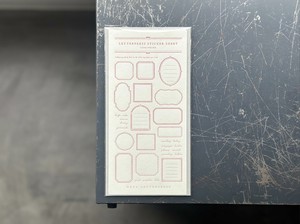 剪贴簿装饰品 画框 粉色 ROSE LETTERPRESS