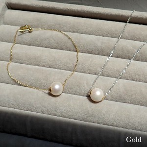 Pearls/Moon Stone Silver Chain Necklace