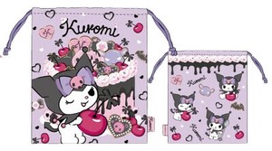 化妆包 Sanrio三丽鸥 Kuromi酷洛米 束口袋