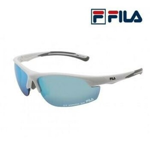 FILA　フィラ　スポーツサングラス　ミラータイプ　SF4004J　80・シャイニーホワイト