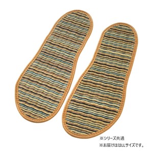 い草インソール 男性用 LLサイズ BR ガルーダ柄 不織布タイプ 21-115g06