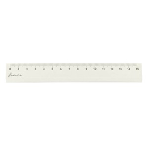 Kiwami LR左右利き手対応アルミ定規 15cm ホワイト KLR-15-W