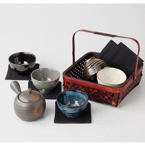 【お取り寄せ商品】新手ぎわ工房湯呑揃 玉急須 コースター付 【美濃焼】