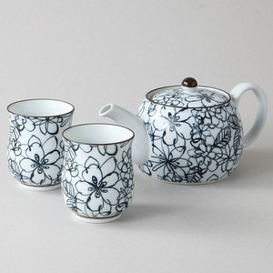 【お取り寄せ商品】有田焼ガーデンポット茶器セット 【有田焼】 急須/湯呑/カップ