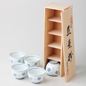 【お取り寄せ商品】古染小花煎茶揃 【美濃焼】