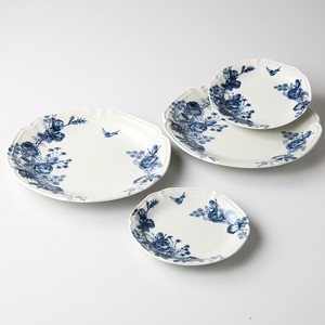 【お取り寄せ商品】Blue Rose プレート4Pセット 【美濃焼】