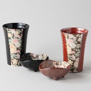 【お取り寄せ商品】加賀友禅小鉢付ペアタンブラー 【美濃焼】
