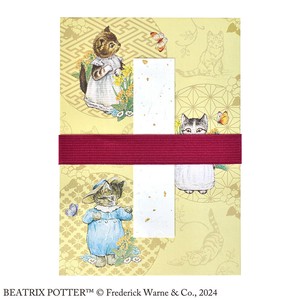 【2024年秋冬新作予約】【和雑貨】【ピーターラビット】書き置き御朱印帳 Three　Kittens　ST-TP0026