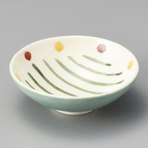 グリーン巻丸浅鉢 日本製 和食器　耐熱