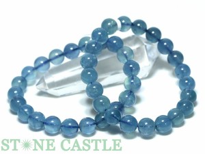 ☆高品質☆【ブレスレット】ディープアクアマリン (3A) (約9〜9.5mm) 【天然石 パワーストーン】