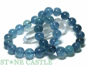 ☆高品質☆【ブレスレット】ディープアクアマリン (3A) (約13〜13.5mm) 【天然石 パワーストーン】