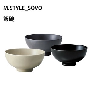 ［SOVO] 飯碗 日本製 サンドグレー/マットブラック/シャインブラック　リサイクル