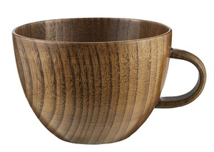 [新商品]シチューカップ　目摺り　木製椀　スープ　持ち手付き