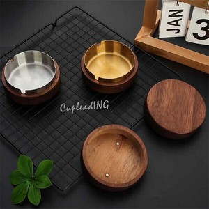 【定番商品】早い者勝ち 飛灰防止 丸型タバコカップ 新作 ステンレス灰皿 家庭用 タバコシリンダー蓋付き