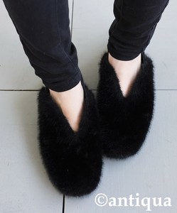 [アンティカ]ファーパンプス パンプス レディース 靴 痛くない AP-00058【AW】