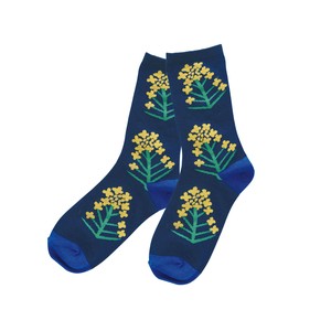 Matsuo Miyuki Socks Plants Nanohana