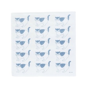 Dishcloth Navy Matsuo Miyuki Cat Kayafukin