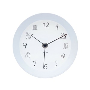 Matsuo Miyuki 2way clock Numbers White