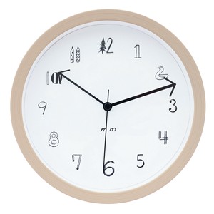 Matsuo Miyuki 2way clock Numbers L Wood