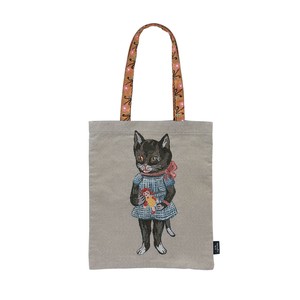 托特包 Nathalie Lete 黑猫 矩形手提袋/托特包