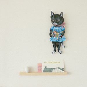 Nathalie Lete Diecut clock  Black cat