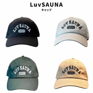 LuvSAUNA ラブサウナ キャップ 帽子 フリーサイズ アウトドア 可愛い 銭湯 サウナ 温泉 お風呂