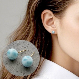 Gemstone Natural Stone 8mm 18-Karat Gold Made in Japan