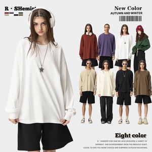 P19423 パーカートップス 男女通用 2024秋新作 長袖 メンズ Tシャツ 無地