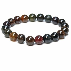 Gemstone Bracelet Opal/Tourmaline Natural Stone 10mm