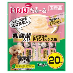 [いなばペットフード] いなば　ちゅーる　乳酸菌入り　とりささみ　チキンミックス味14g×20P