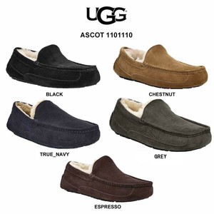 UGG(アグ)モカシン ムートン シューズ スエード ローファー アスコット メンズ 男性用 靴 1101110