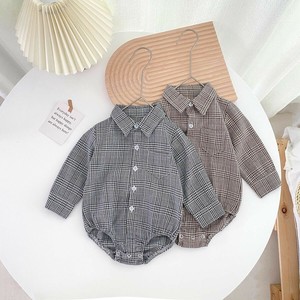 Baby Dress/Romper Check Pattern Rompers